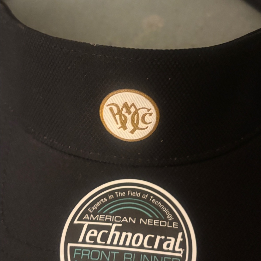 Ladies Golf American Needle Black and Gold Cap